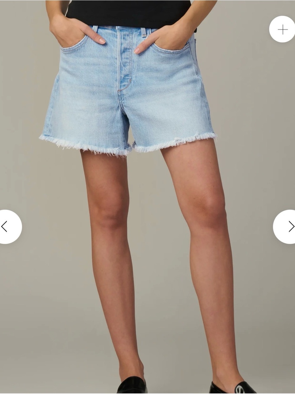 Joe's Jeans “The Jessie” Light Blue Distressed Denim Shorts